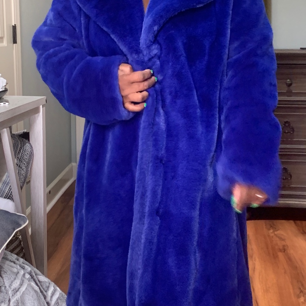 Faux fur coat